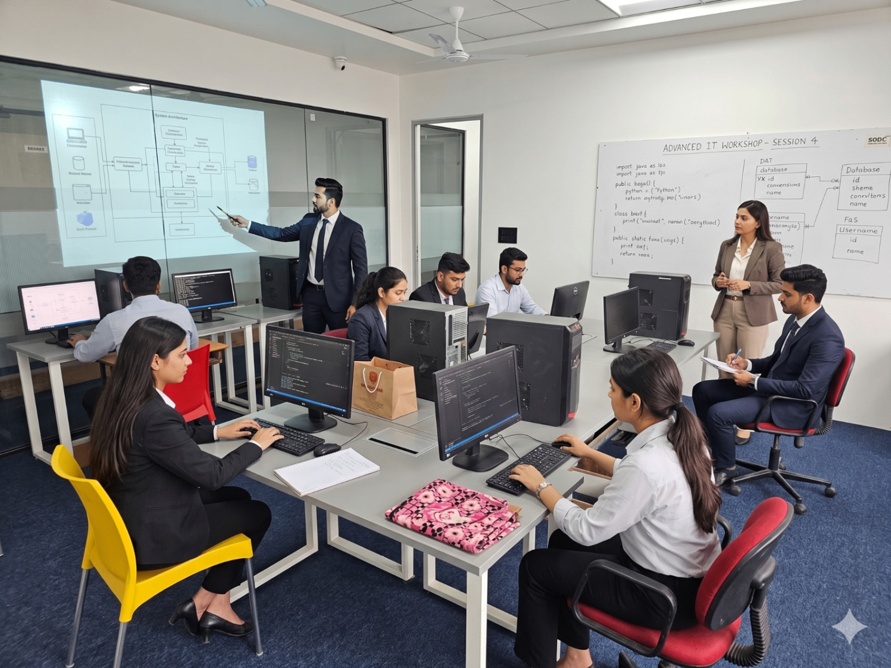 SEED workshop in computer lab