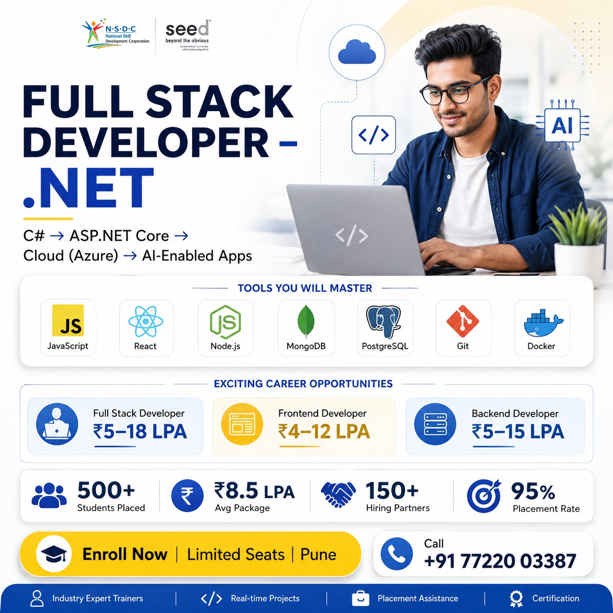 Full Stack Developer .NET course at SEED Infotech