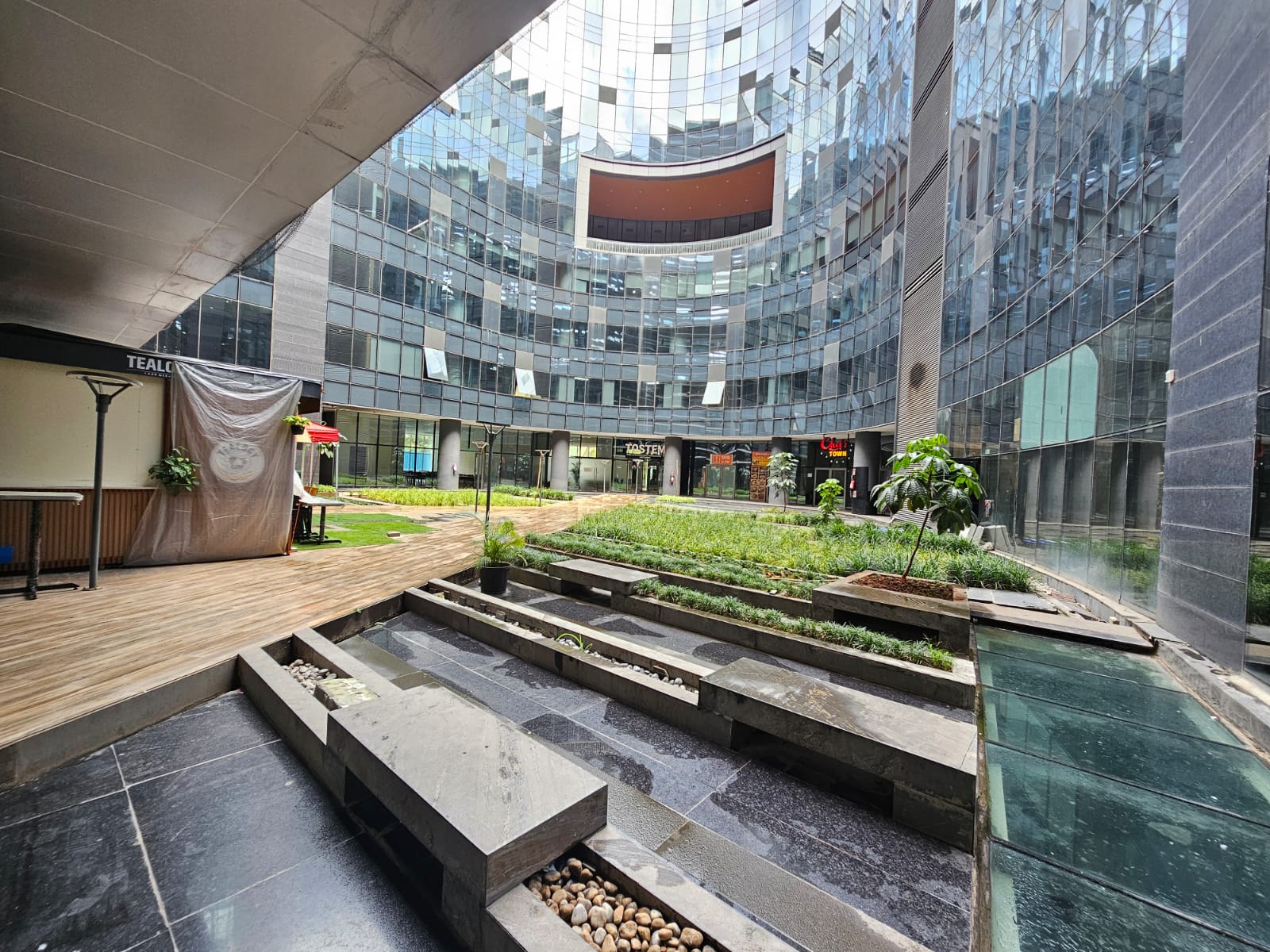 Campus courtyard